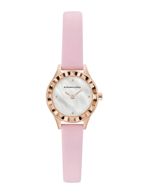 

BCBG Women White & Pink Leather Analogue Watch BG50828003