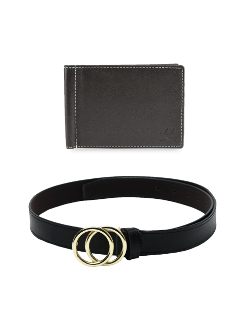 

Kastner Women Black & Gold-Toned Solid Belt