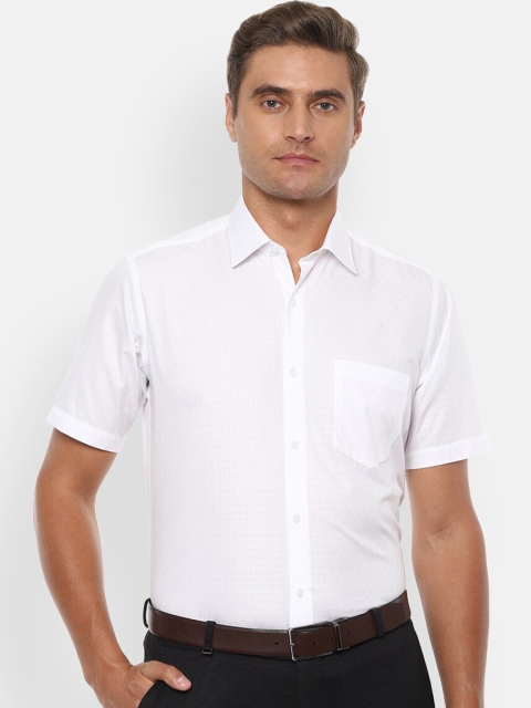 

Van Heusen Men White Regular Fit Solid Formal Shirt