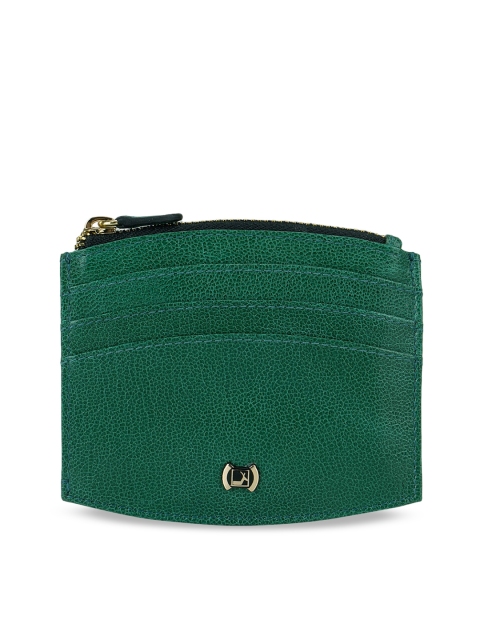 

Da Milano Women Green Solid Zip Around Wallet