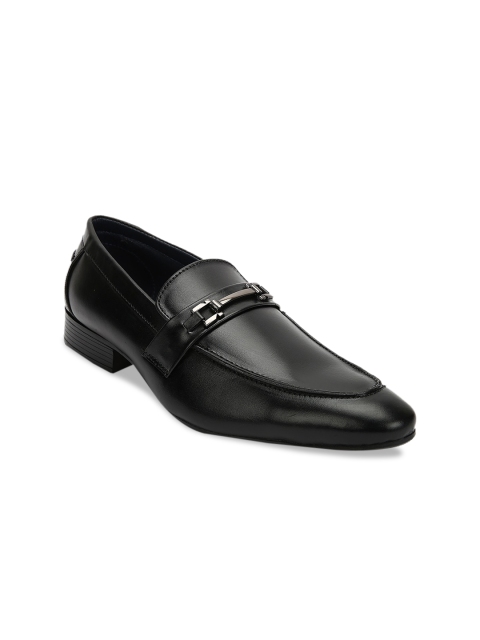 

Teakwood Leathers Men Black Solid Genuine Leather Formal Loafers
