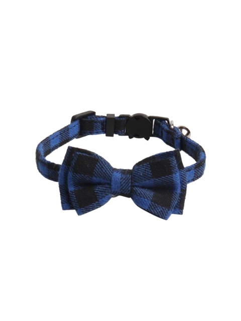 

PETS EMPIRE Blue Dog Cat Bowtie Adjustable Collar