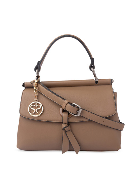 

Sole To Soul Brown Solid Handheld Bag