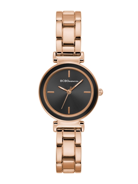 

BCBG Women Black & Rose Gold Analogue Watch GN50611006
