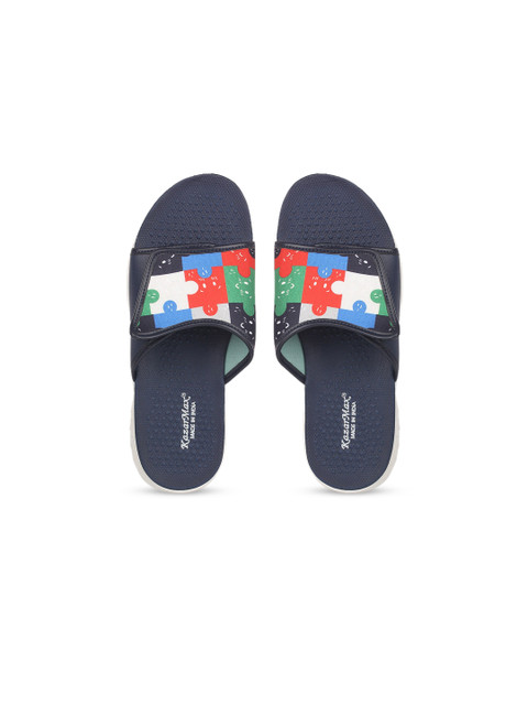 

KazarMax Boys Multicoloured Printed Sliders, Multi