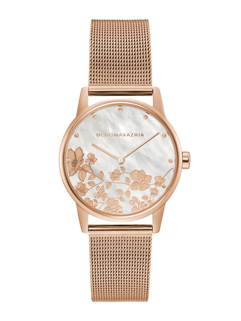 

BCBG Women White & Rose Gold Analogue Watch BG50827002