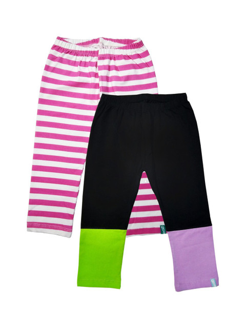 

You Got Plan B Girls Pack of 2 Ankle-Length Leggings, Pink