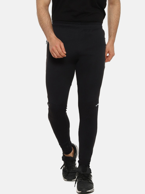 

Campus Sutra Men Black Solid Straight-Fit Track Pants