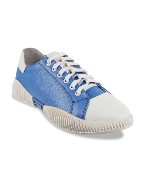 

Metro Men Blue & White Colourblocked Sneakers