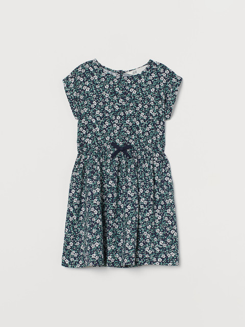 

H&M Girls Blue Patterned Dress
