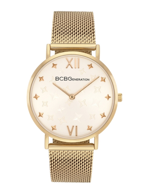 

BCBG Women Cream-Coloured & Gold-Toned Analogue Watch GN51044002
