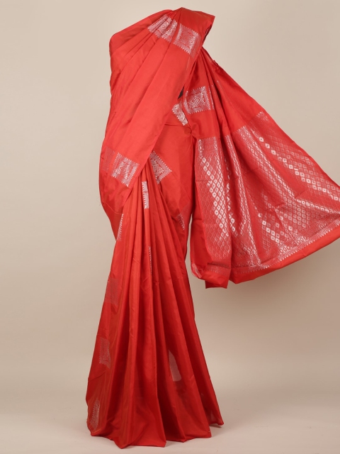 

Pothys Red Woven Design Silk Cotton Saree