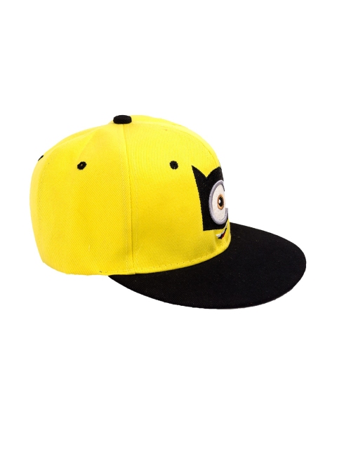 

Golden Peacock Unisex Yellow & Black Minions Embroidered Adjustable Snapback Cap