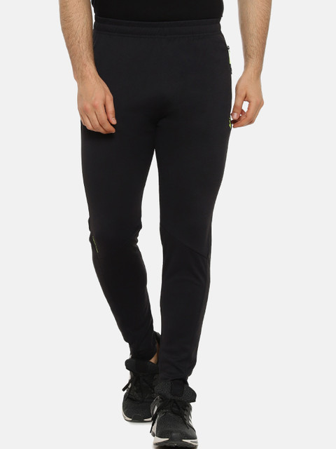 

Campus Sutra Men Black Solid Straight-Fit Track Pants