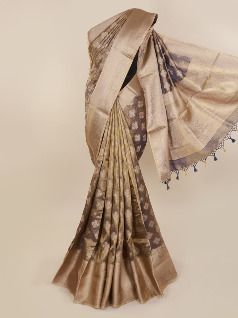 

Pothys Blue Woven Design Pure Silk Saree