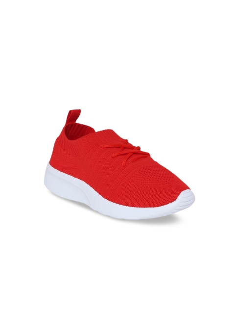 

Pantaloons Junior Boys Red Woven Design Sneakers