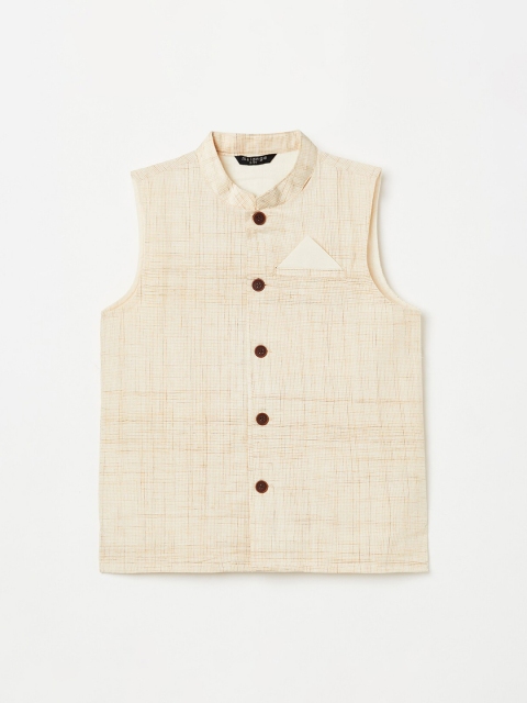 

Melange by Lifestyle Boys Beige Nehru Jacket
