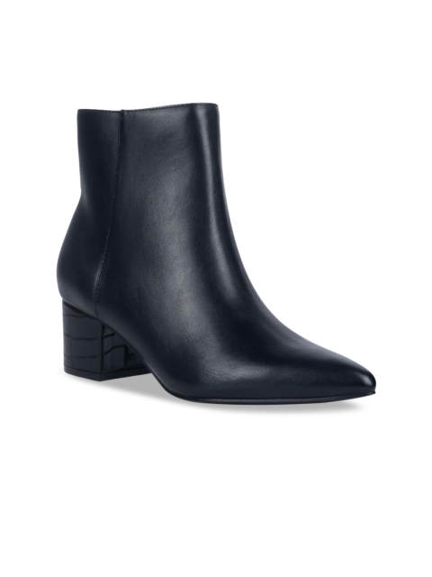 

London Rag Women Black Solid Heeled Boots