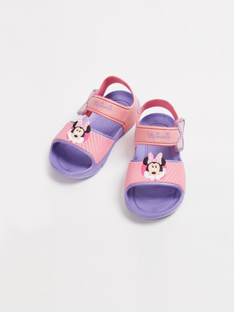 

Fame Forever by Lifestyle Girls Peach-Coloured & Purple Comfort Sandals