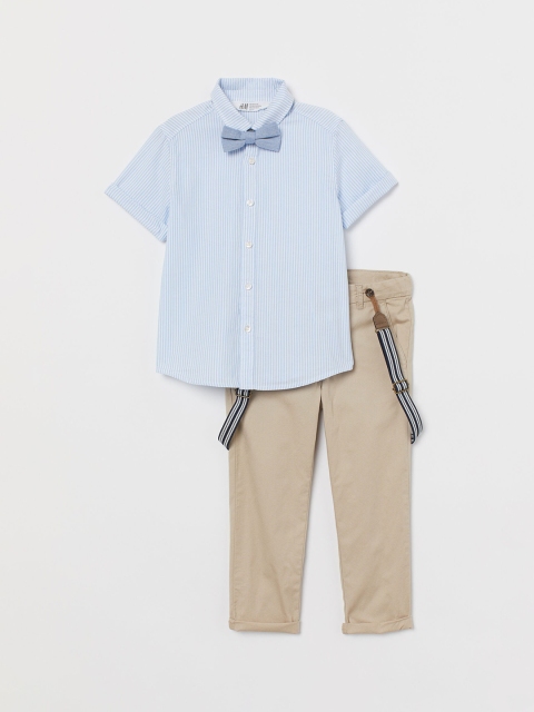 

H&M Boys Blue & Beige 2-Piece Cotton Set