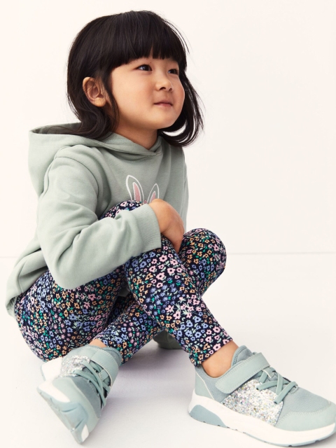 

H&M Girls Blue Printed Leggings