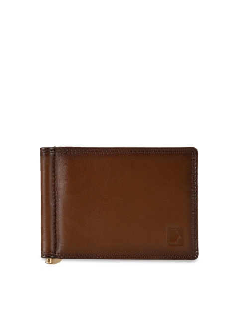 

Da Milano Women Brown Solid Leather Money Clip