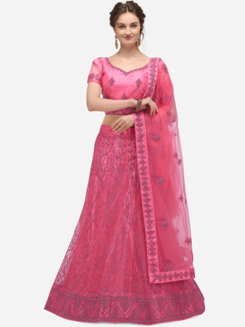 

Netram Coral Unstitched Lehenga & Blouse with Dupatta