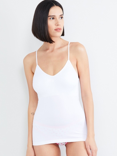 

max Women White Solid Padded Camisole