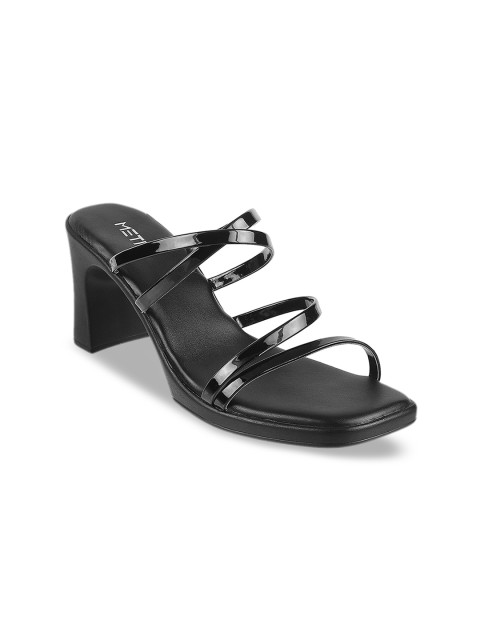 

Metro Women Black Solid Block Heels