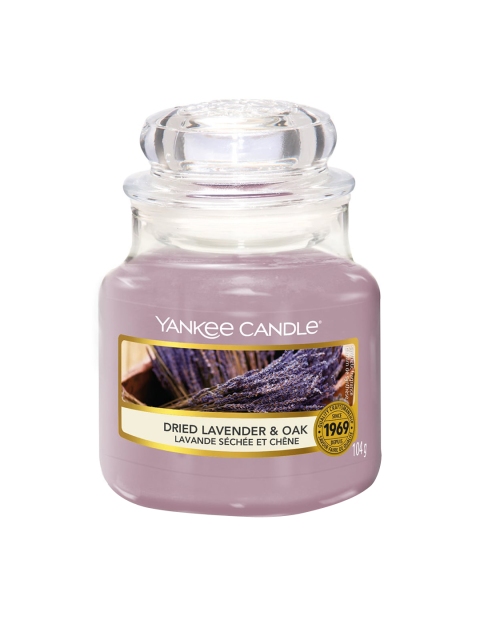 

YANKEE CANDLE Purple Classic Small Jar Dried Lavender & Oak Scented Candles