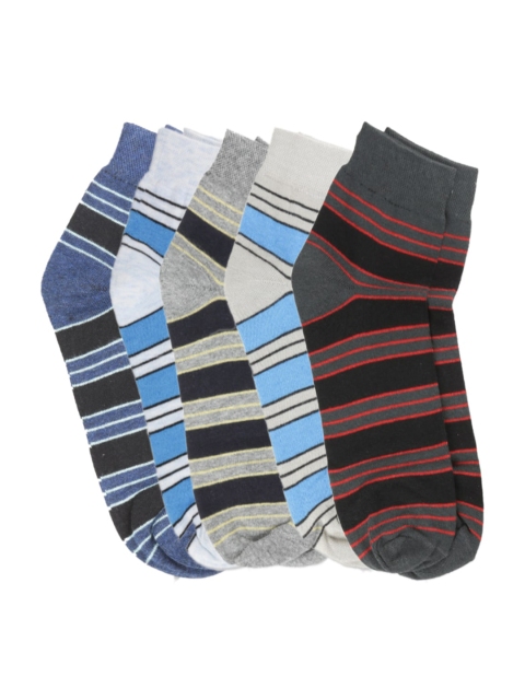 

Dollar Men Pack Of 5 Assorted Ankle-Length Socks