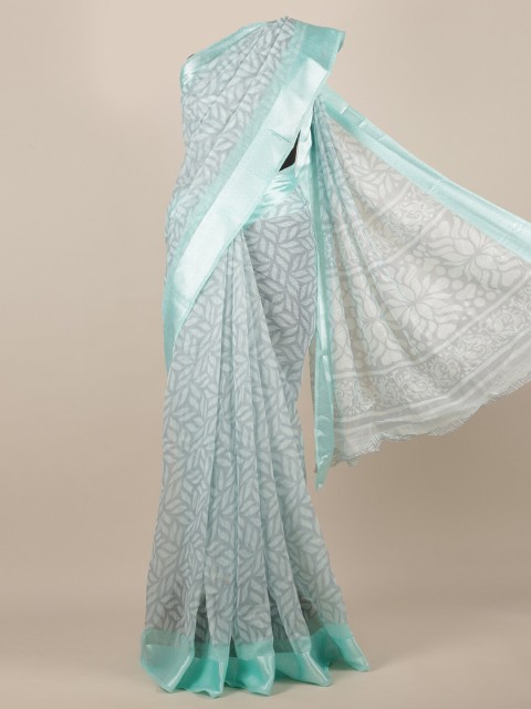 

Pothys Green Woven Design Jute Silk Saree