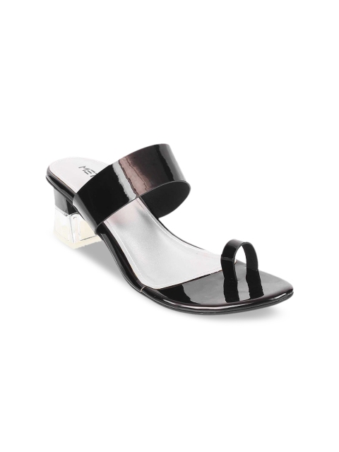 

Metro Women Black Colourblocked Sandals