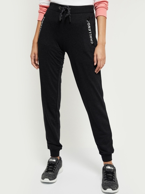 

max Women Charcoal Grey Regular Fit Solid Joggers