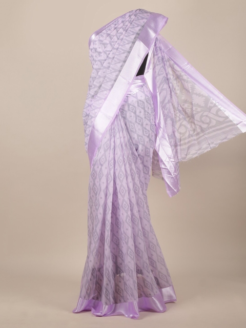 

Pothys Lavender Woven Design Jute Silk Saree