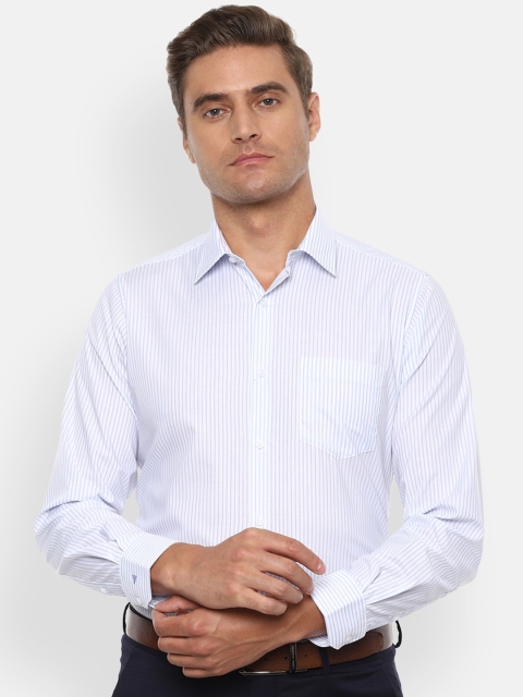 

Van Heusen Men Blue Regular Fit Striped Formal Shirt