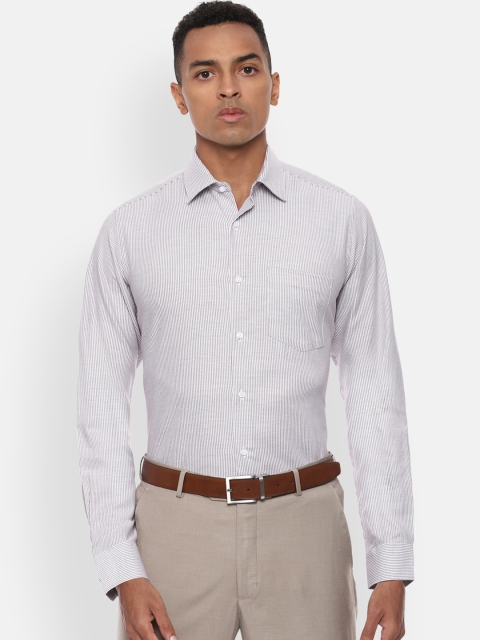 

Van Heusen Men White & Black Regular Fit Checked Formal Shirt