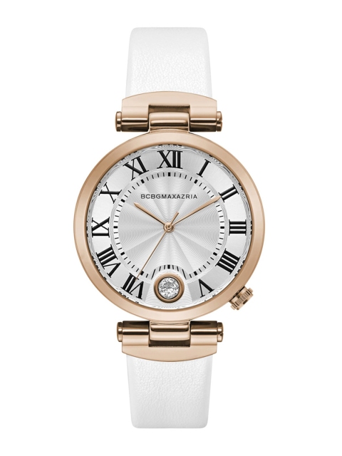 

BCBG Women White Leather Analogue Watch BG50825003