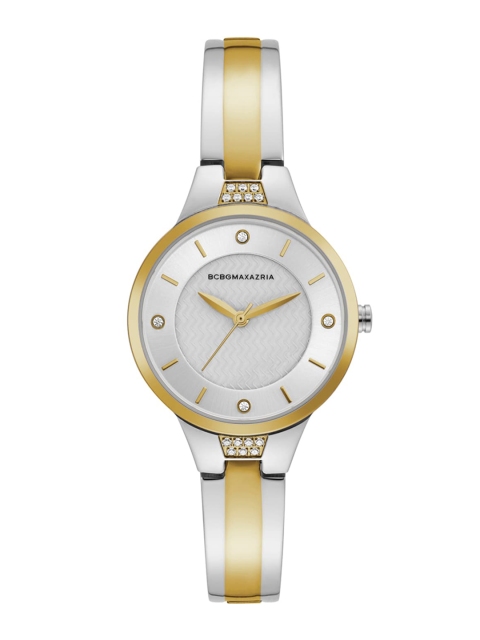 

BCBG Women Silver-Toned & Yellow Analogue Watch BG50667001