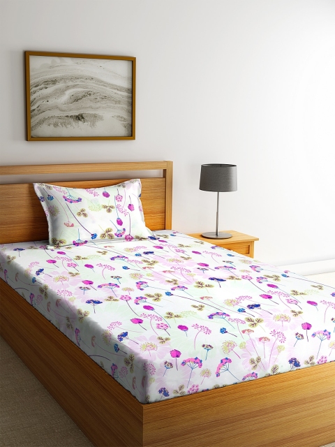 

BOMBAY DYEING Unisex Pink Abstract, White