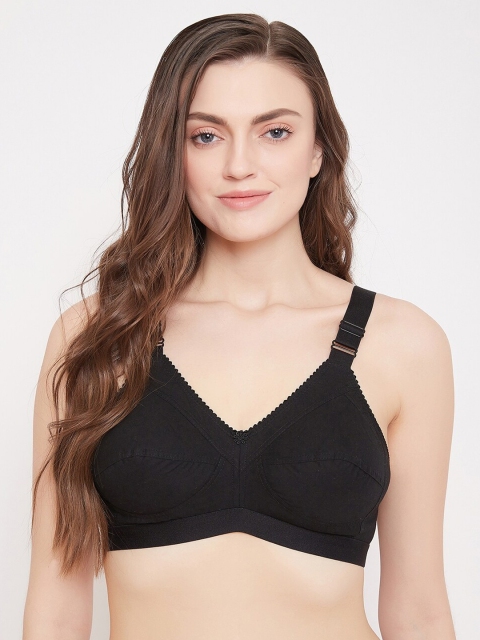 

Klassik Black Solid Non-Wired Non Padded Everyday Bra KLBLKMONZZ