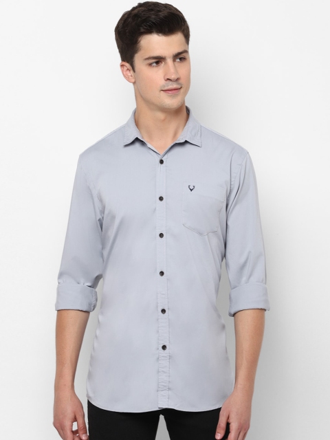 

Allen Solly Sport Men Grey Regular Fit Solid Casual Shirt