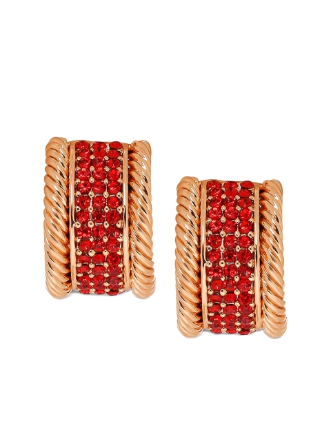 

Mahi Women Red & Gold-Toned Contemporary Studs