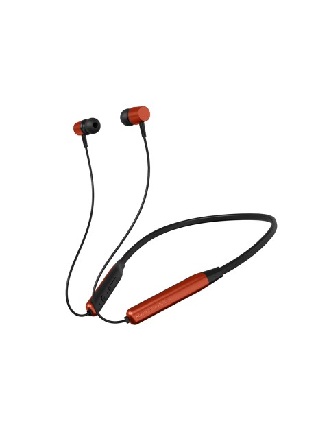 

ZEBRONICS Unisex Black & Orange -Coloured Zeb-Lark Wireless Bluetooth Neckband Headset