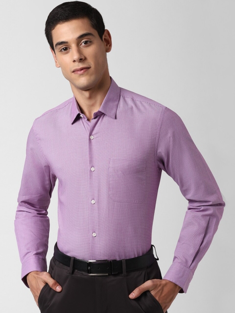 

Peter England Men Purple Slim Fit Solid Casual Shirt