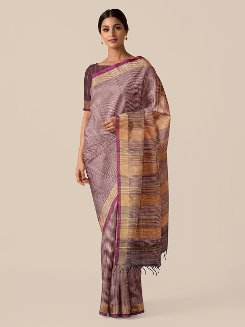 

Taneira Multicoloured Pure Silk Woven Design Bhagalpuri Saree, Multi