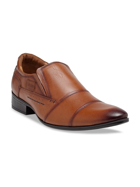 

Teakwood Leathers Men Tan Brown Solid Leathers Slip-Ons