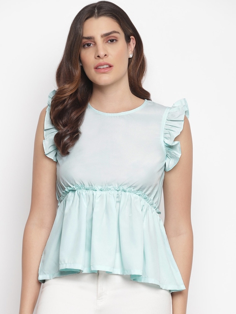 

Capybara blue peplum top