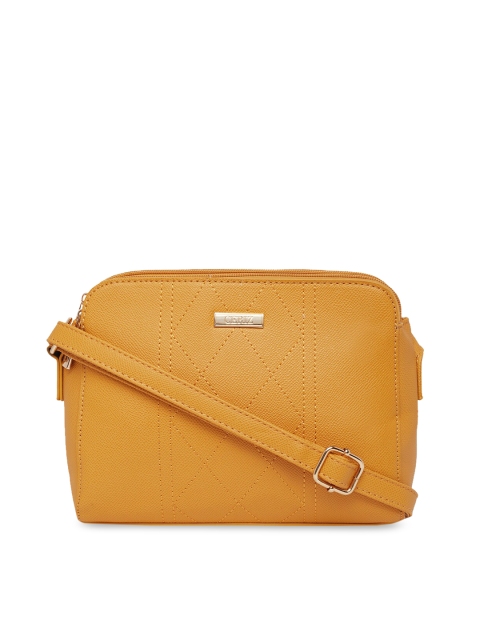 

CERIZ Mustard Solid Sling Bag