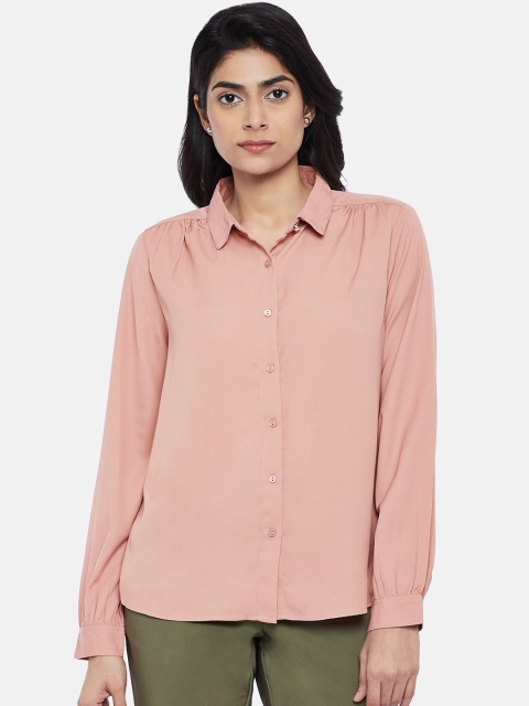 

Annabelle by pantaloons Pink Shirt Style Top